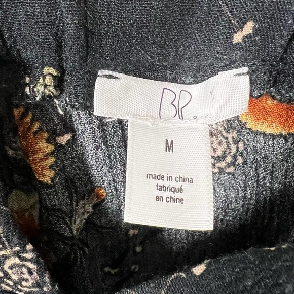 BP Sunflower Floral Cropped Wide Strap Rayon Tank Top Size Medium - Picture 5 of 7